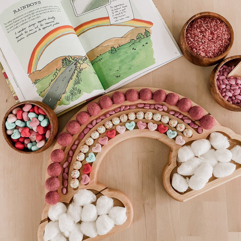 wooden kids organization tray, American handmade
