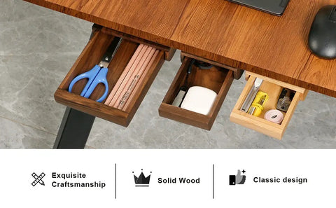 wooden office desk drawers