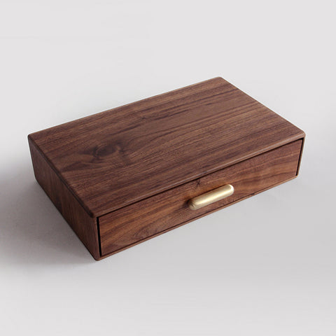 small organizing drawers made of wood