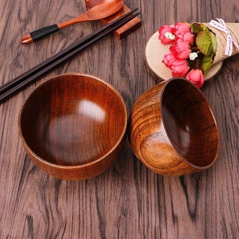 Jujube wood dining bowls