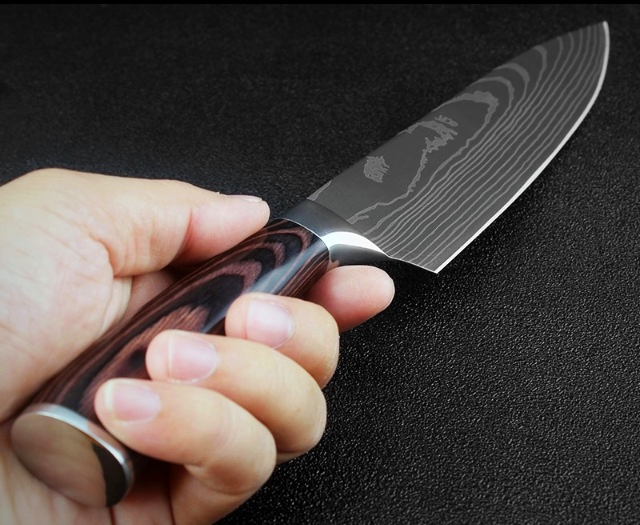 Samurai Slice - Damascus Steel Kitchen Knives