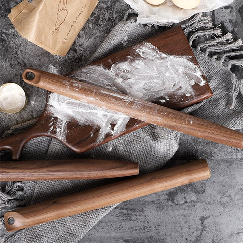 Solid wood French style rolling pins