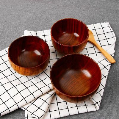 Solid wood bowls for eating