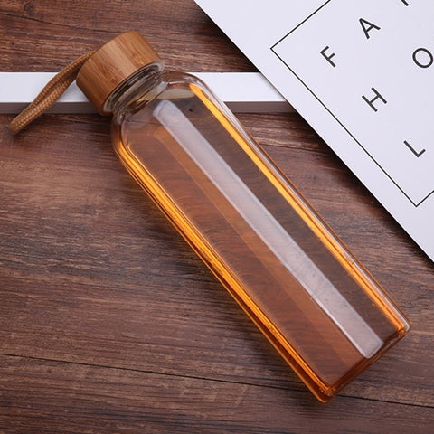 Reusable Glass Water Bottle