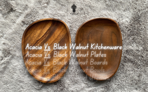 Acacia and black walnut wood kitchenware compared - what are the main differences?