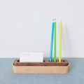 Wooden stationary organization boxes