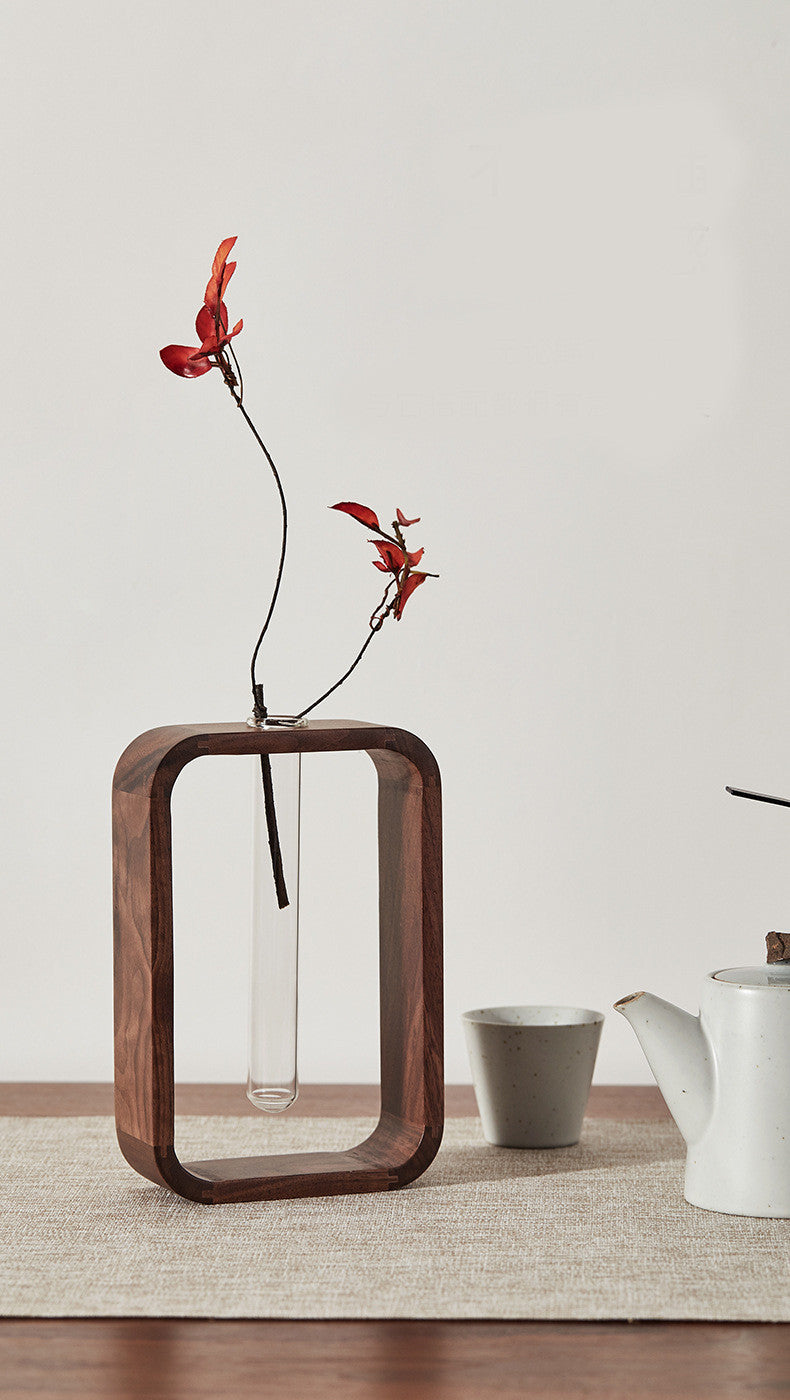 wooden vase stand for centerpiece