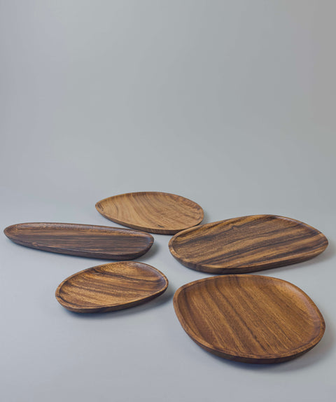 Premium wooden trays with ultra-smooth finish in 5 sizes