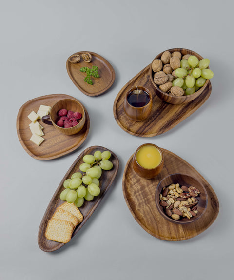 Gather Platters - 5 Sizes Acacia Plates