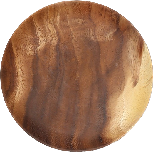 acacia wood plate with nice grain pattern