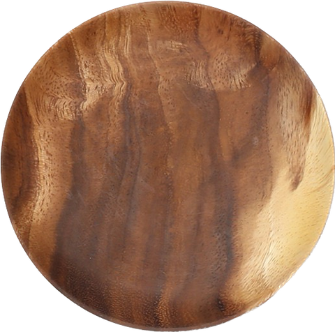 acacia wood plate with nice grain pattern