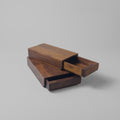 Under desk hidden storage drawers - black walnut wood