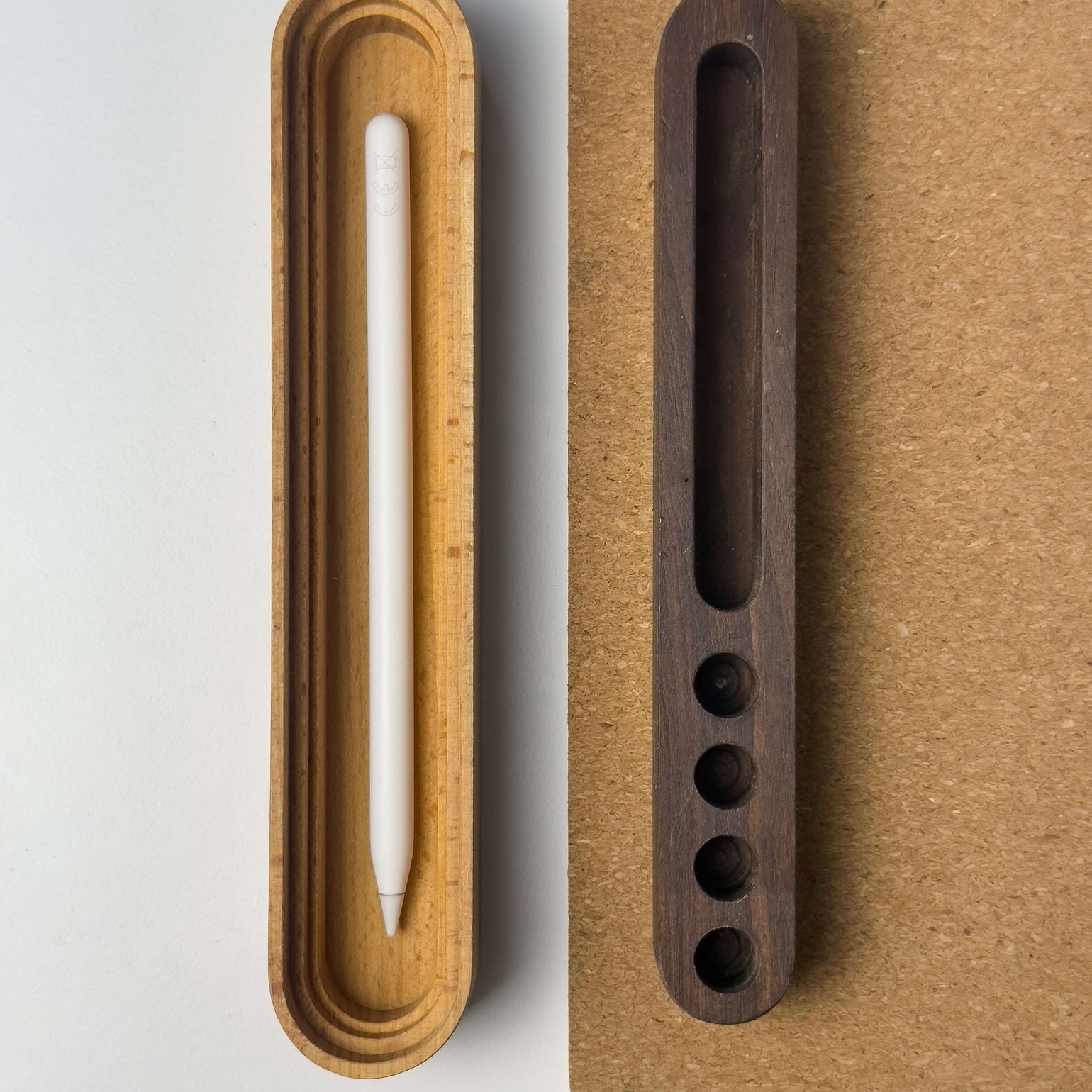 The Task Block | Dual-Layer Wooden Desk Organiser | Black Walnut ...