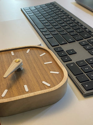 Non-digital wooden clocks