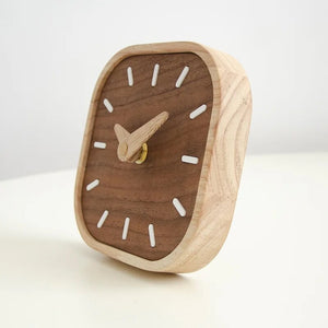 Small modern wood clock 