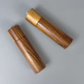 Set of wooden salt and pepper grinders - acacia wood peppermills