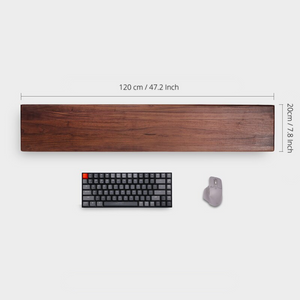 wooden dual monitor stand