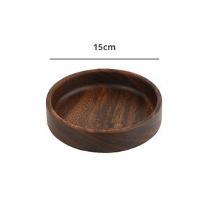 small round wooden trays 