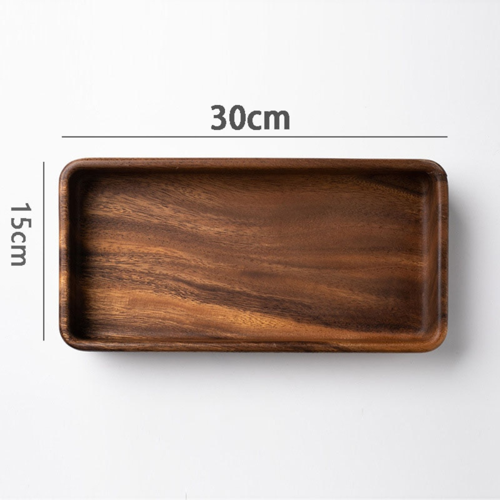 rectangle wooden organiser trays