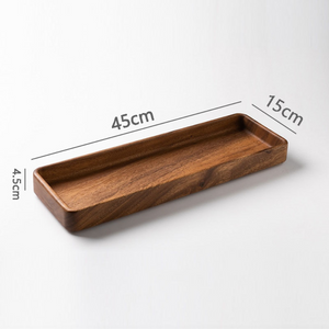 long rectangle wooden trays for desk, bedroom or kitchen