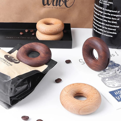 Wood Donuts | Food-Bag Sealing Clips