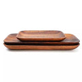 Square Acacia Plates