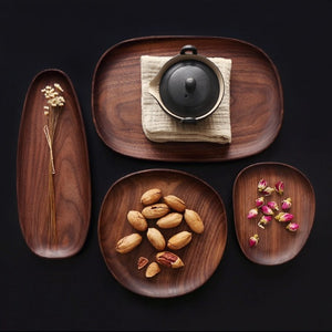 natural wood serving and tea trays
