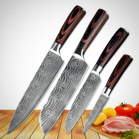 Samurai Slice - Damascus Steel Kitchen Knives