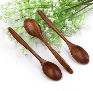 wooden stirrer spoons