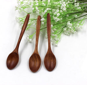 solid wood small spoons