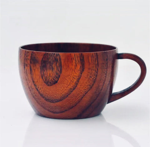 Unique wood cups for coffee and tea