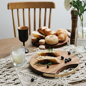 round wooden serving boards