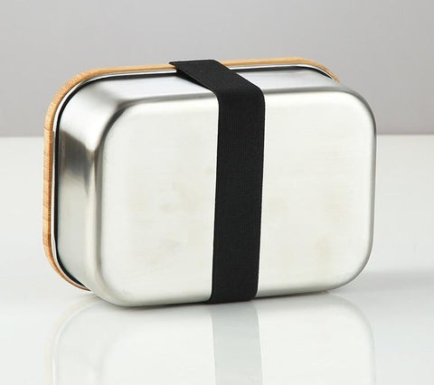 Stainless Steel & Bamboo Lunch Boxes