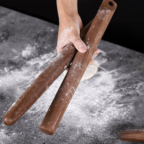 Black walnut wood French style rolling pins