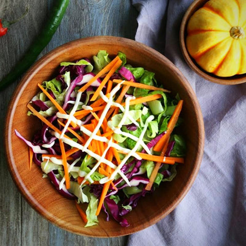 Solid Acacia Salad Bowls