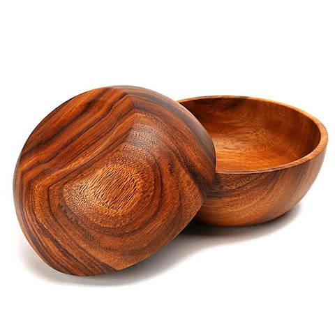 Solid Acacia Salad Bowls