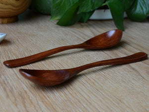 wooden soup spoons for dining