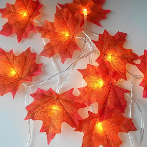 LED Maple Leaf Fairy Lights