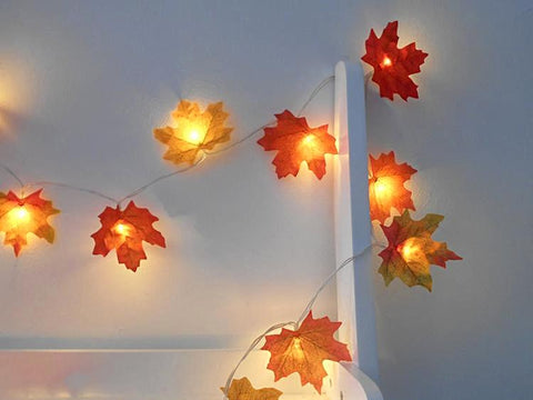 LED Maple Leaf Fairy Lights